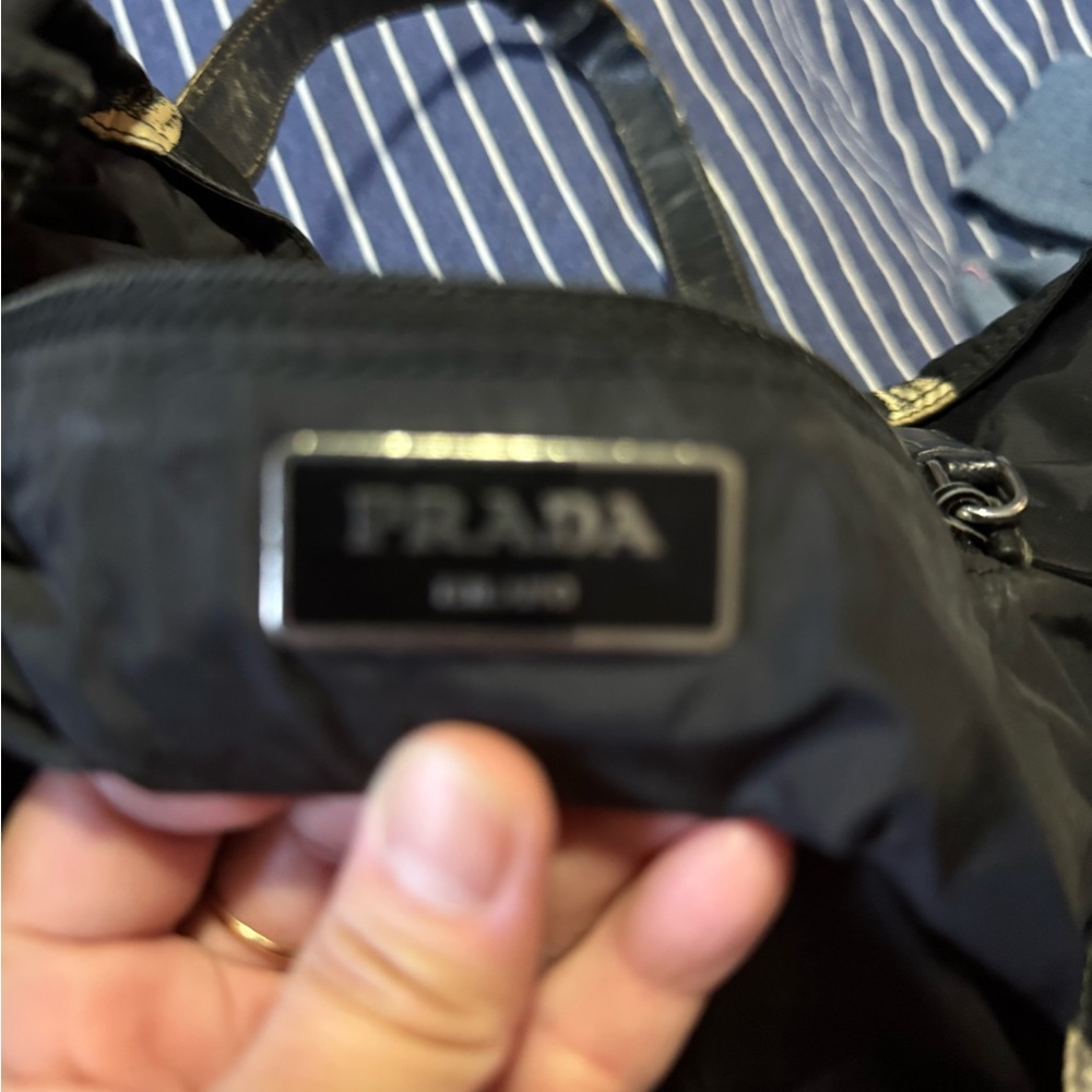 Prada Black and Gold Tropical Tote - Picture 5 of 5